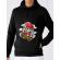 Hoodie barbat cu gluga killer skater negru