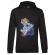 Hoodie barbat cu gluga space slider negru