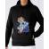 Hoodie barbat cu gluga space slider negru