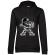 Hoodie dama cu gluga fighter negru