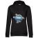 Hoodie dama cu gluga game on negru