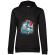 Hoodie dama cu gluga ice cream truck negru