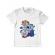 Tricou adler copil space slider alb