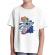 Tricou adler copil space slider alb