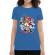 Tricou adler dama cigarette killer albastru azuriu