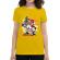 Tricou adler dama cigarette killer galben