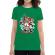 Tricou adler dama cigarette killer verde mediu