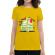 Tricou adler dama ice cream truck galben