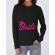 Hoodie mireasa b&c barbie bride negru