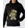 Hoodie barbat cu gluga grenade negru