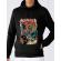 Hoodie barbat cu gluga heavy guitar negru
