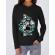 Hoodie dama cu gluga game on 2 negru