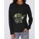 Hoodie dama cu gluga soldier negru