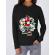 Hoodie dama cu gluga stay fresh negru