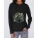 Hoodie dama cu gluga war tank negru