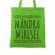 Sacosa personalizata burlacite mandra miresei verde
