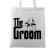 Sacosa personalizata mire the groom alb