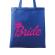 Sacosa personalizata mireasa barbie bride albastru regal