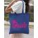 Sacosa personalizata mireasa barbie bride albastru regal