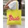 Sacosa personalizata mireasa barbie bride galben