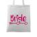 Sacosa personalizata mireasa bride alb