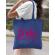 Sacosa personalizata mireasa bride albastru regal