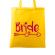 Sacosa personalizata mireasa bride galben