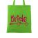 Sacosa personalizata mireasa bride verde