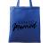 Sacosa personalizata mireasa im getting married albastru regal