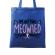 Sacosa personalizata mireasa im getting meowied albastru regal