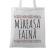 Sacosa personalizata mireasa mireasa faina alb