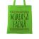 Sacosa personalizata mireasa mireasa faina verde