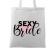 Sacosa personalizata mireasa sexy bride alb