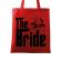 Sacosa personalizata mireasa the bride rosu