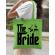 Sacosa personalizata mireasa the bride verde