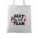 Sacosa personalizata petrecerea burlacitelor sexy bride team alb