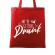 Sacosa personalizata petrecerea burlacitelor we are getting drunk rosu