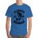 Tricou adler barbat born to fish albastru azuriu