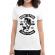 Tricou adler dama born to fish alb