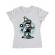 Tricou adler dama game on 2 alb