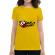 Tricou adler dama wine not galben